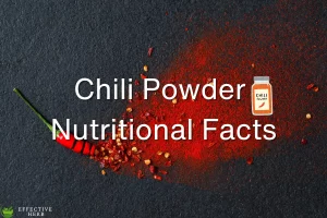 Chili Powder Nutrition Facts