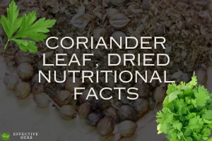 Coriander Leaf, Dried Nutritional Facts