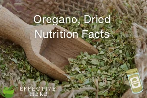 Oregano, Dried Nutrition Facts