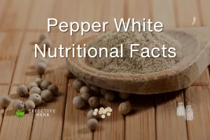 Pepper, White Nutrition Facts