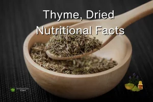 Thyme, Dried Nutrition Facts