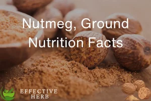 Nutmeg, Ground Nutrition Facts