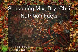 Seasoning Mix, Dry, Chili, Original Nutrition Facts