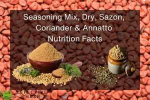 Seasoning Mix, Dry, Sazon, Coriander & Annatto Nutrition Facts
