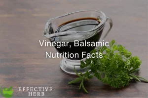 Vinegar, Balsamic Nutrition Facts